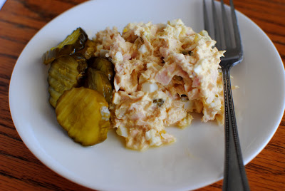 Tuna Salad, with LOTS of Pickles!