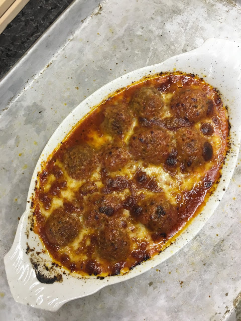 What can be more satisfying than meatballs and cheese nestled in red sauce?