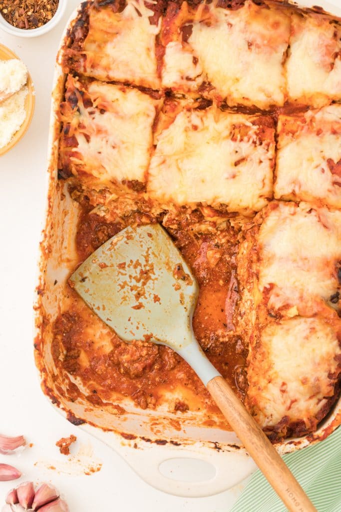 pan of angry lasagna recipe