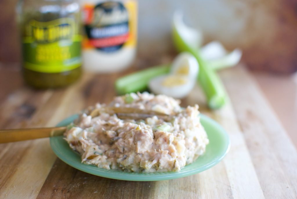 Out of this world tuna salad, great for church potlucks or a picnic in the park