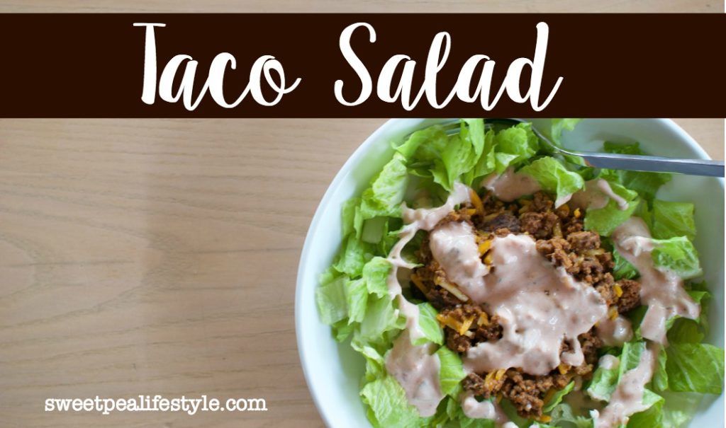 The easiest taco salad you will make, ever.
