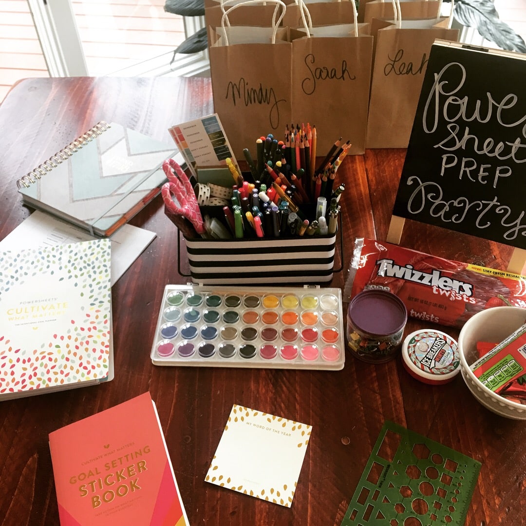 begin your year well powersheets prep party