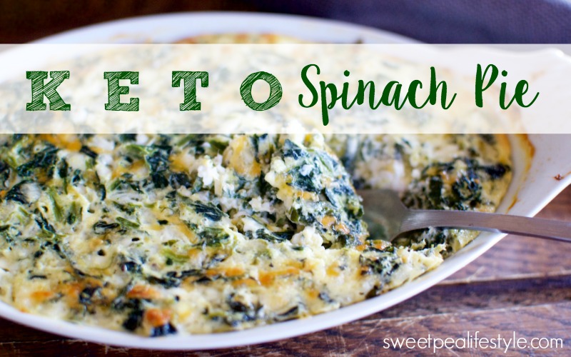 Spinach pie is a low carb side dish that your family will request over and over!