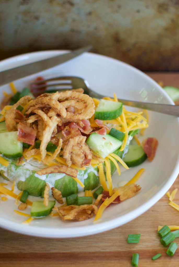 easy wedge salad recipe served with ranch dressing