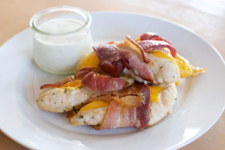 Keto Bacon Wrapped Chicken Tenders