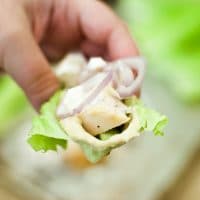 Greek Chicken Lettuce Wraps - an Easy 15 Minute Dinner Idea
