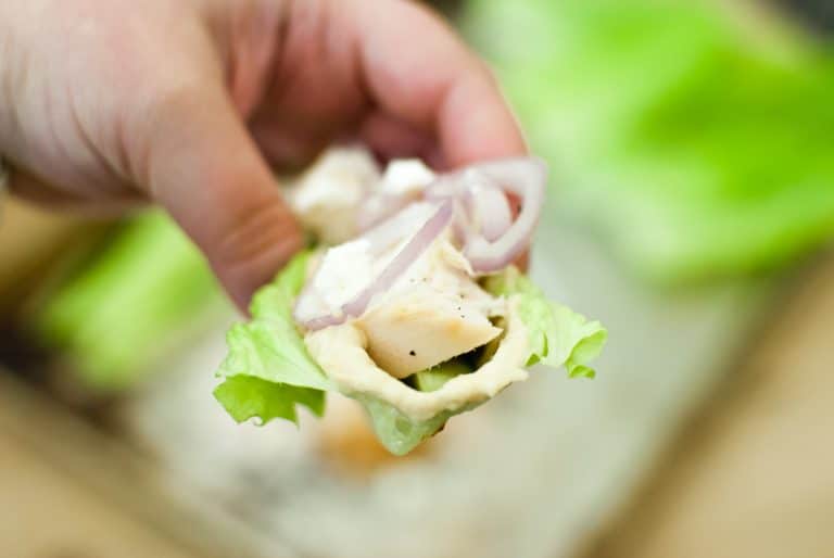 Greek Chicken Lettuce Wraps – an Easy 15 Minute Dinner Idea