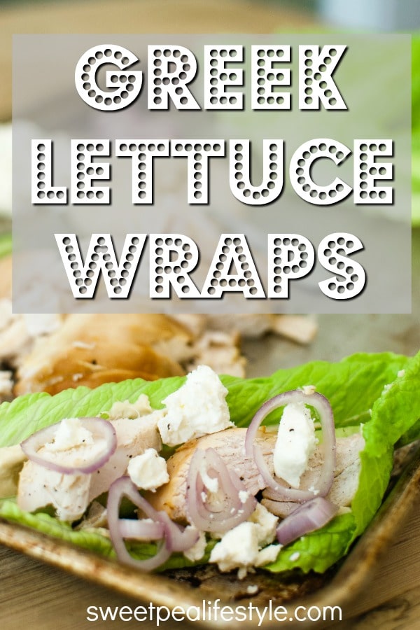 greek chicken lettuce wrap