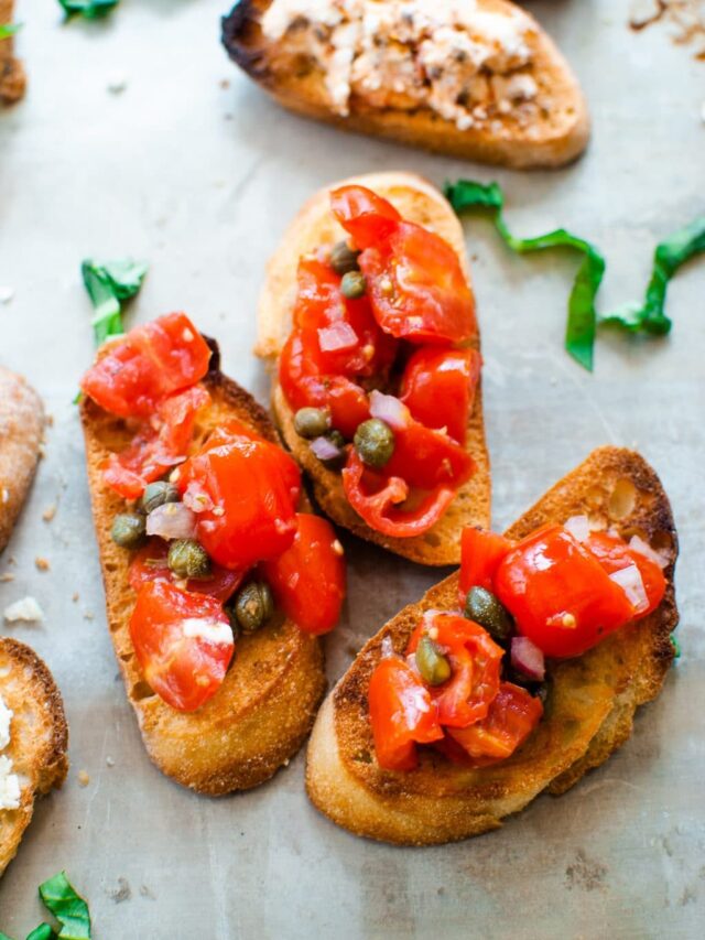 tomato bruschetta recipe idea for summertime