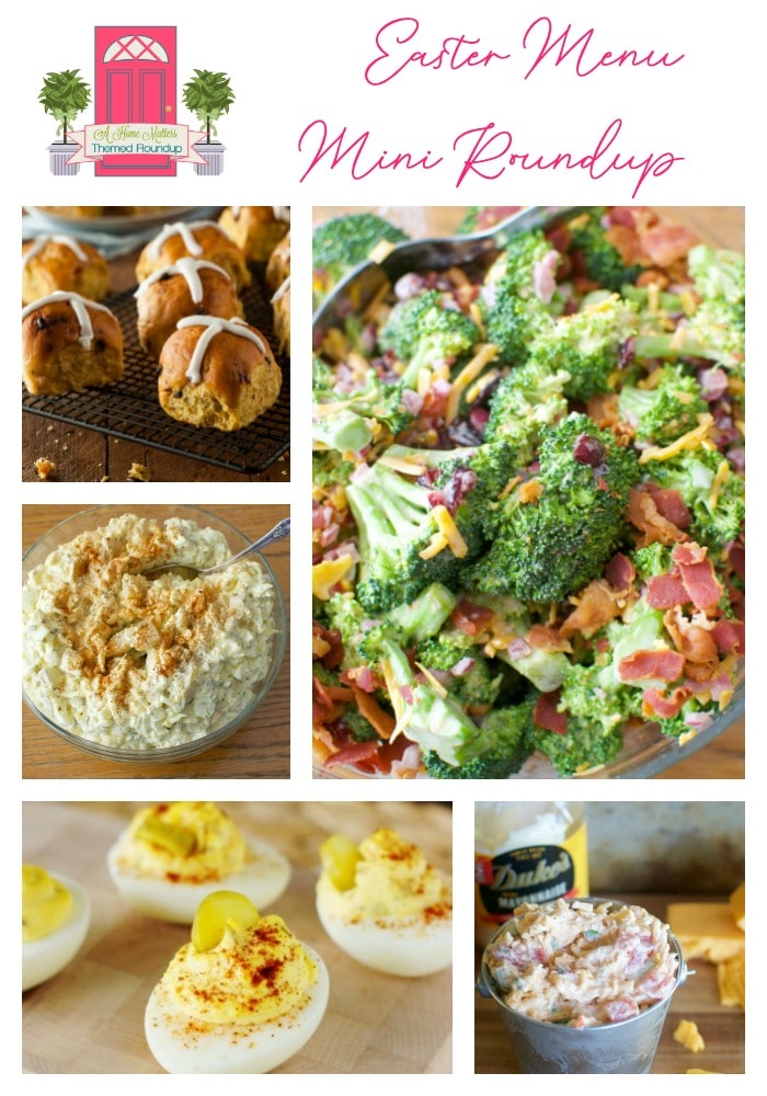 It's time for Easter dinner! Let's celebrate with yummy recipes, decor, games. Plus, linkup at Home Matters. #Easter #EasterDinner #EasterDecor #HomeMatters