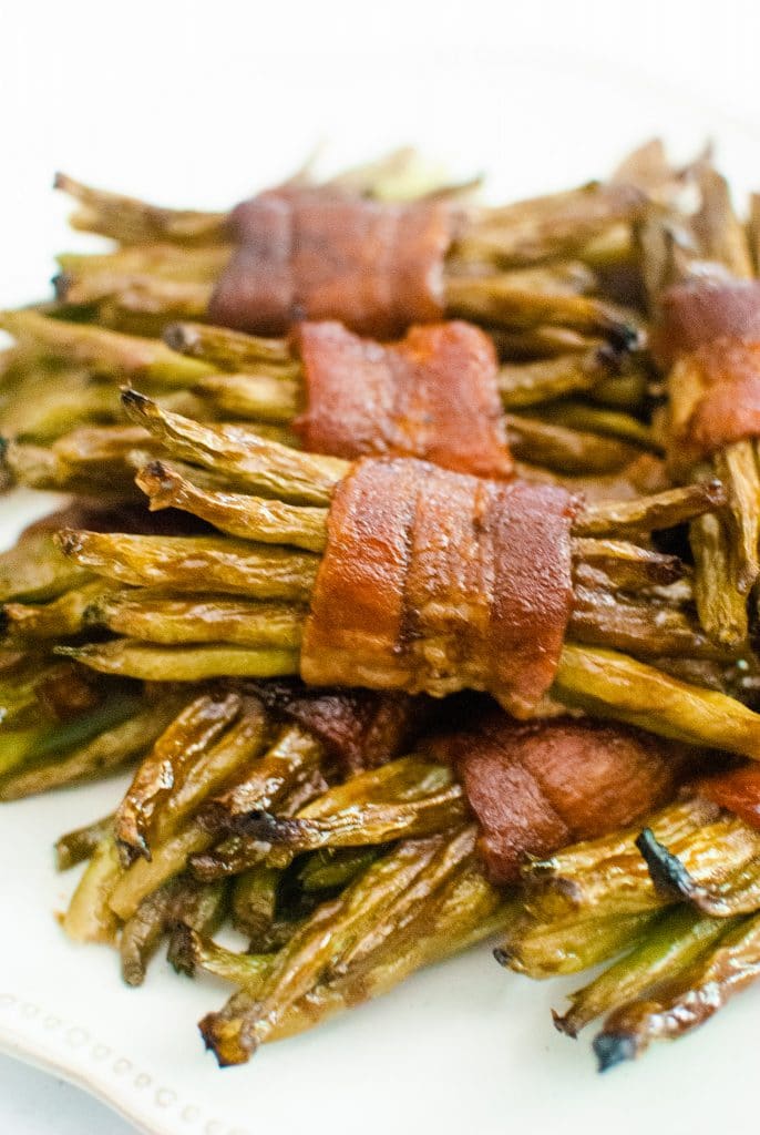 bacon wrapped green bean bundles