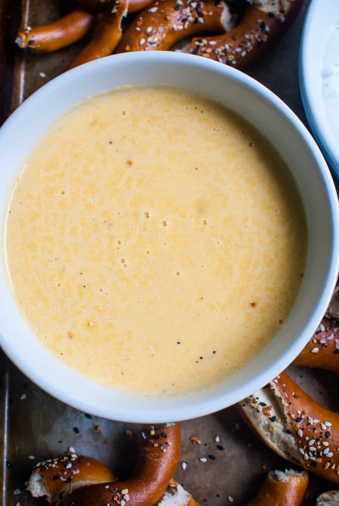 cheese sauce for pretzels