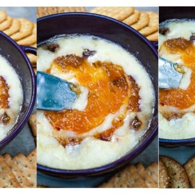 Baked Brie with Apricot Jelly