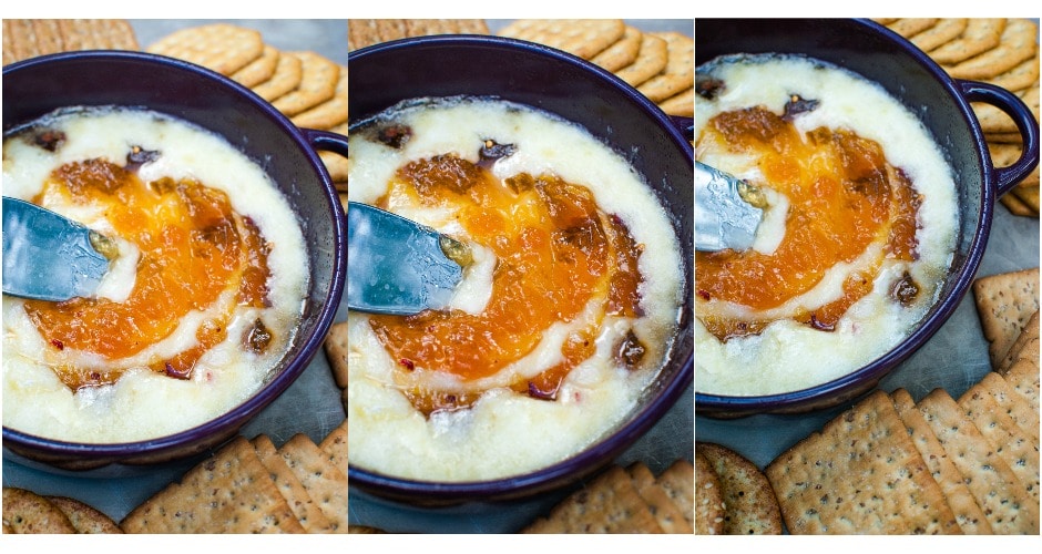 Baked Brie with Apricot Jelly