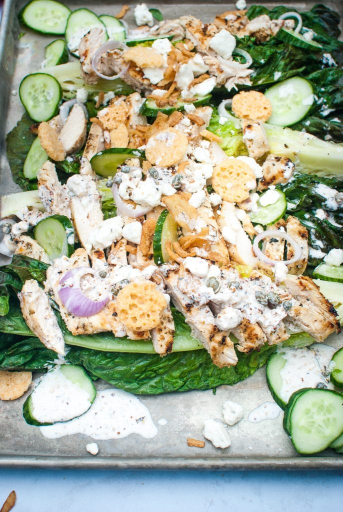 grilled chicken greek salad