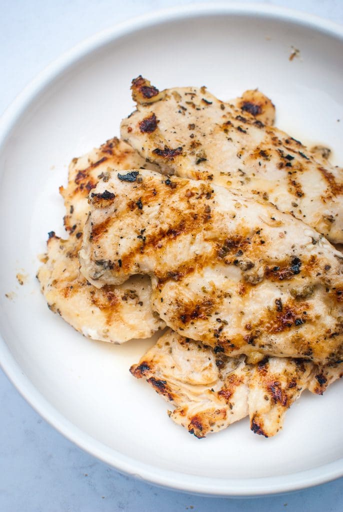 Grilled Chicken with Homemade Greek Dressing