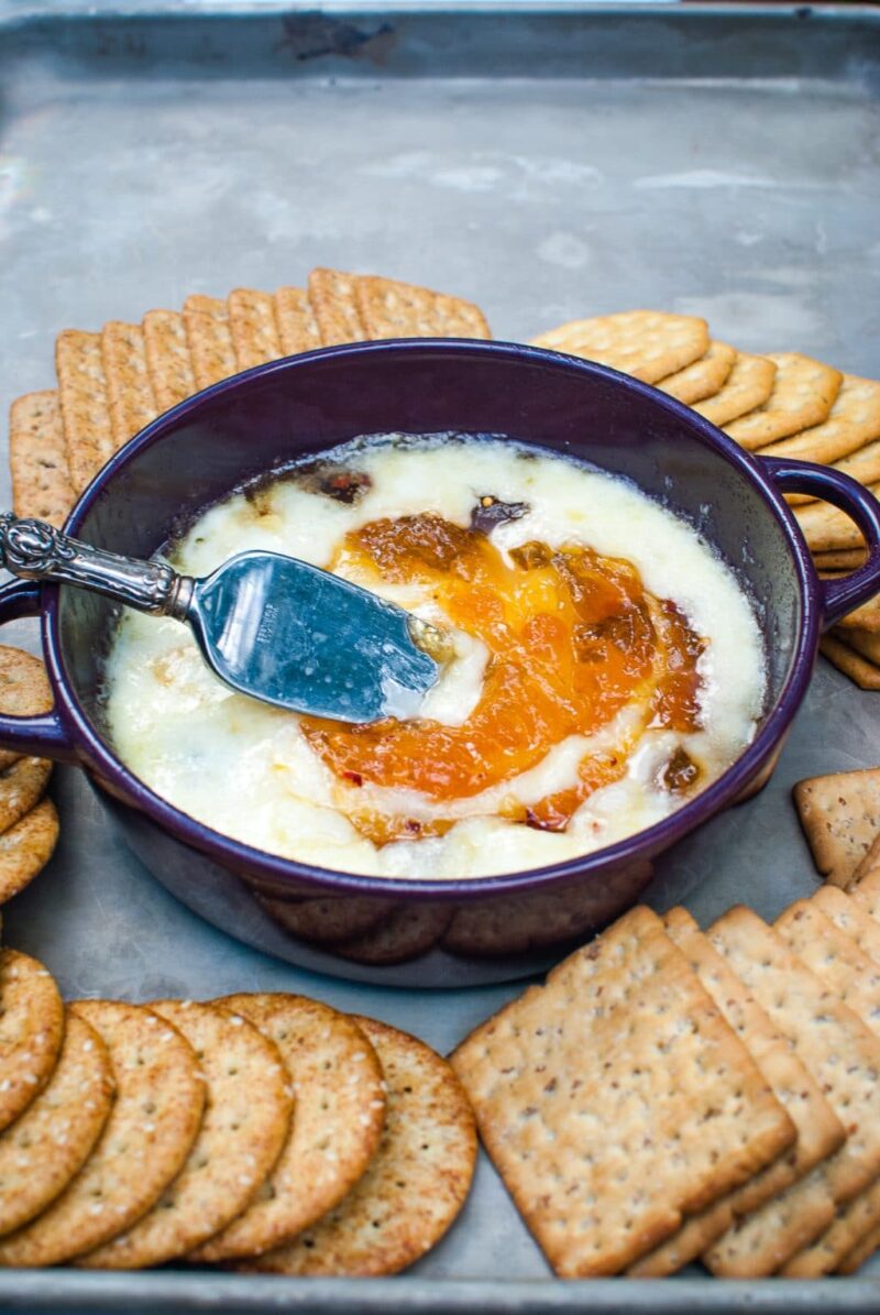 Baked Brie with Apricot Jelly Sweetpea Lifestyle