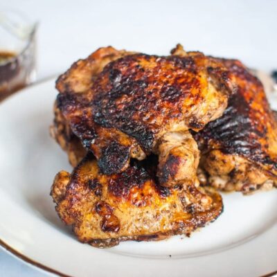 Balsamic Chicken Thighs with Honey Balsamic Glaze