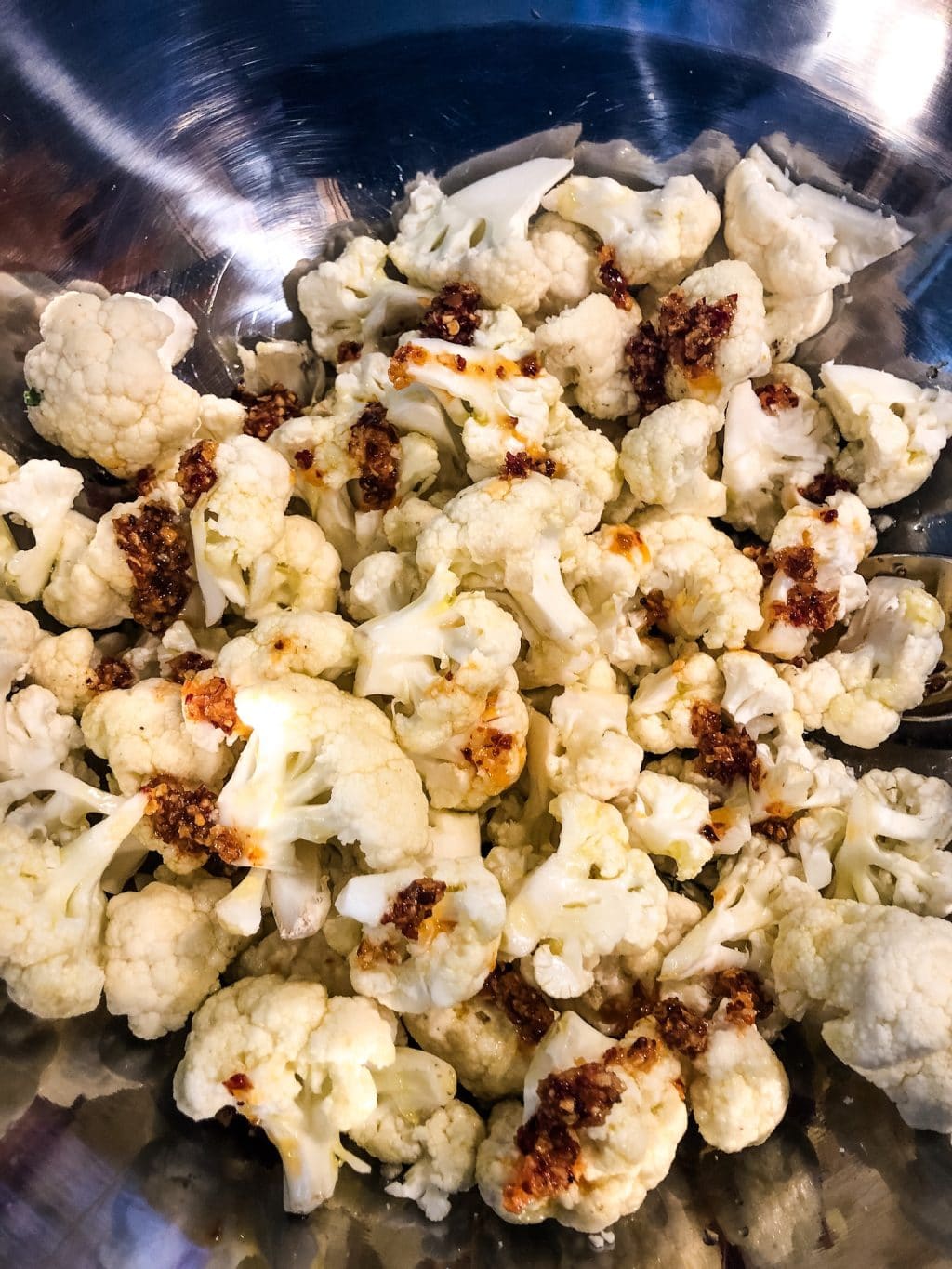 Chili Onion Crunch Roasted Cauliflower Sweetpea Lifestyle