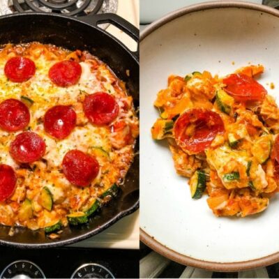 Keto Italian Pizza Zucchini Bake
