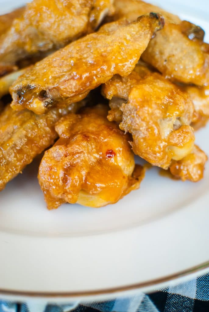 oven fried chicken wings on a plate