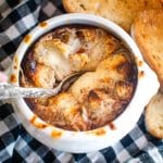 Spoon of French Onion Soup