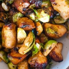 Air Fryer Teriyaki Chicken and Brussels Sprouts-image