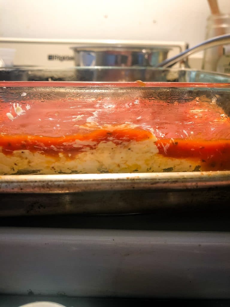 layered pizza dip