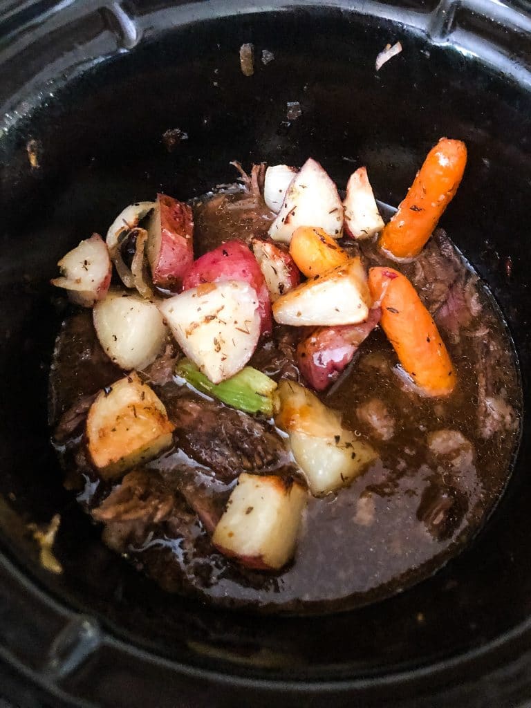pot roast with veggies