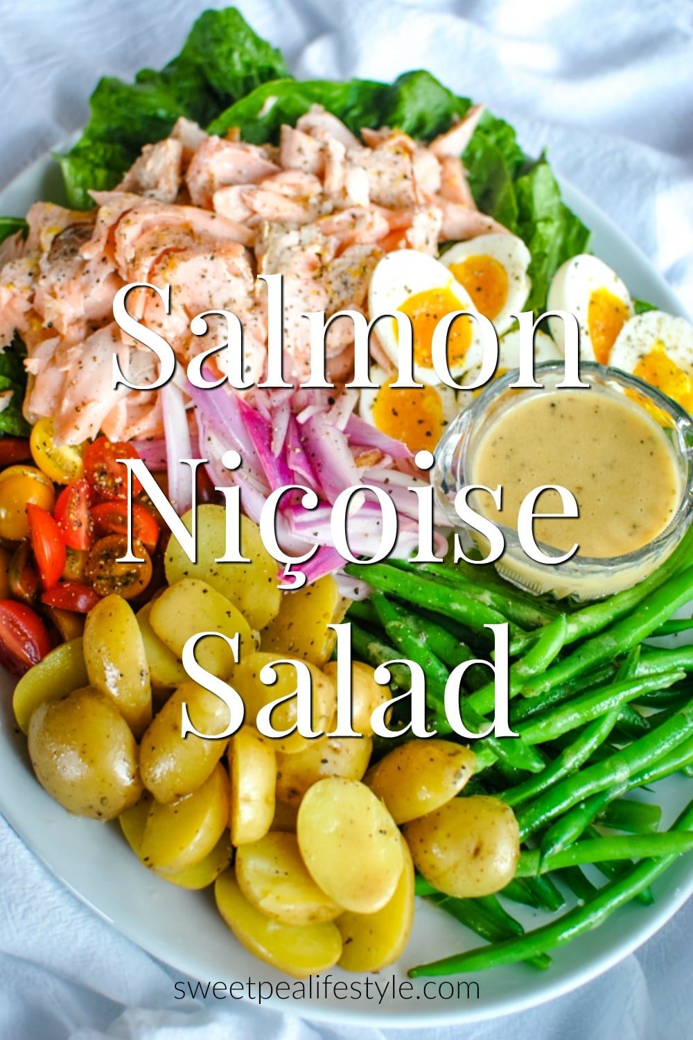 Salmon Nicoise Salad Recipe from Sweetpea Lifestyle