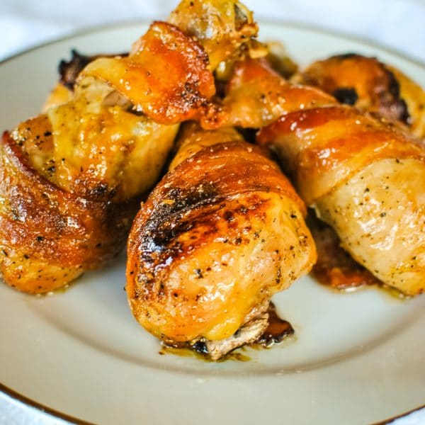 Bacon-Wrapped Chicken Legs - Sweetpea Lifestyle