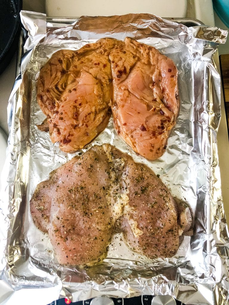 Marinaded Chicken Ready to be Baked