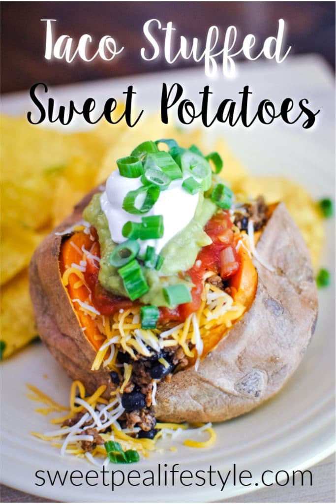 Quick and Easy Taco Stuffed Sweet Potatoes from Sweetpea Lifestyle