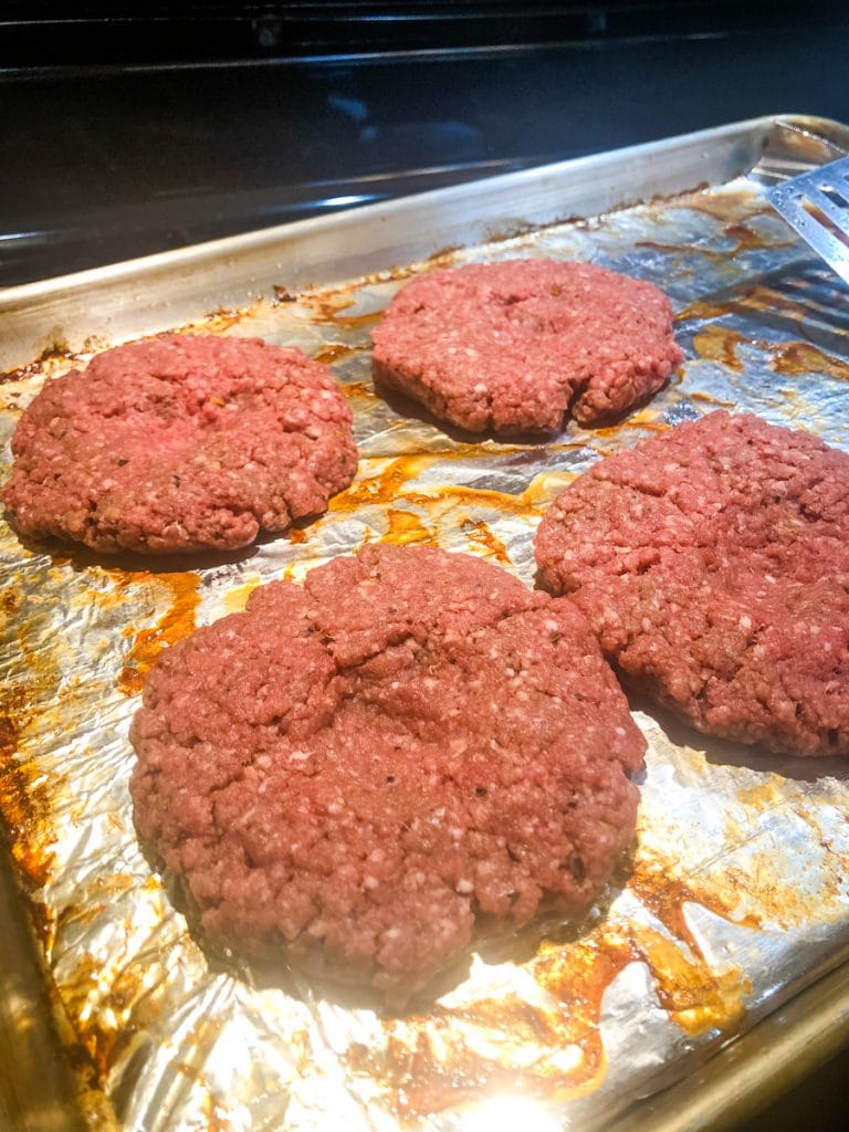 shaping hamburger patties