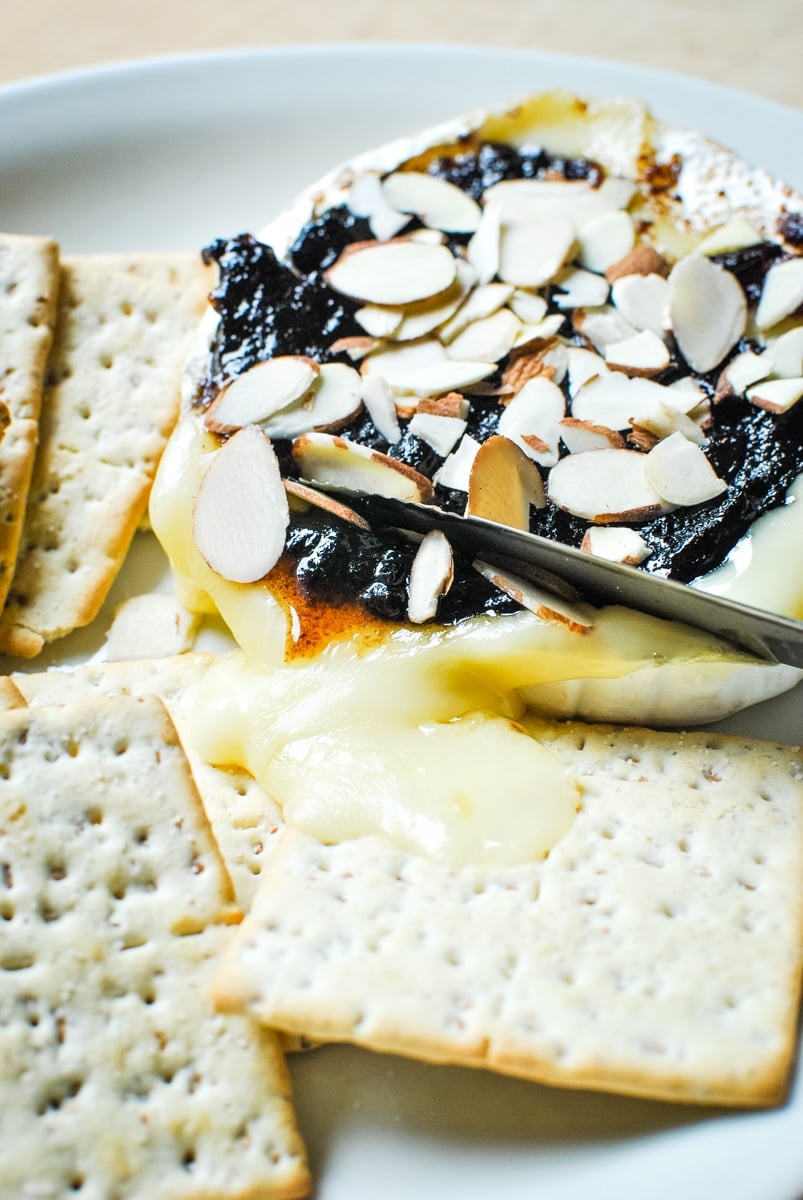 Baked Brie with Jam - easy appetizer recipe