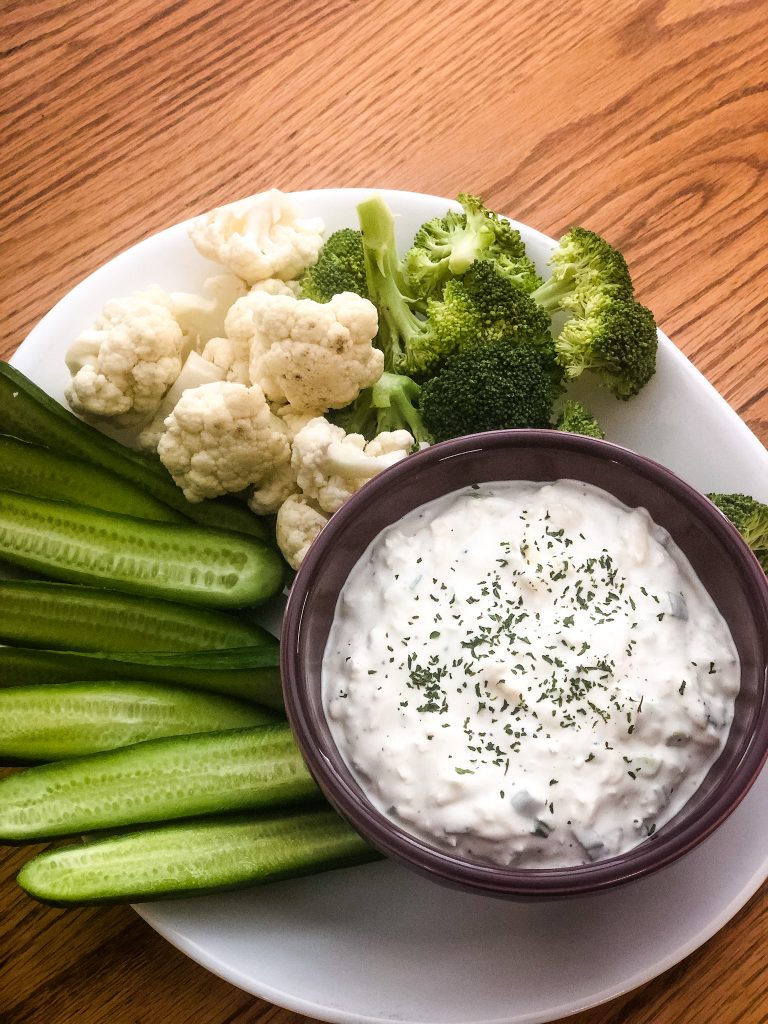Quick and Easy Low Carb Veggie Dip