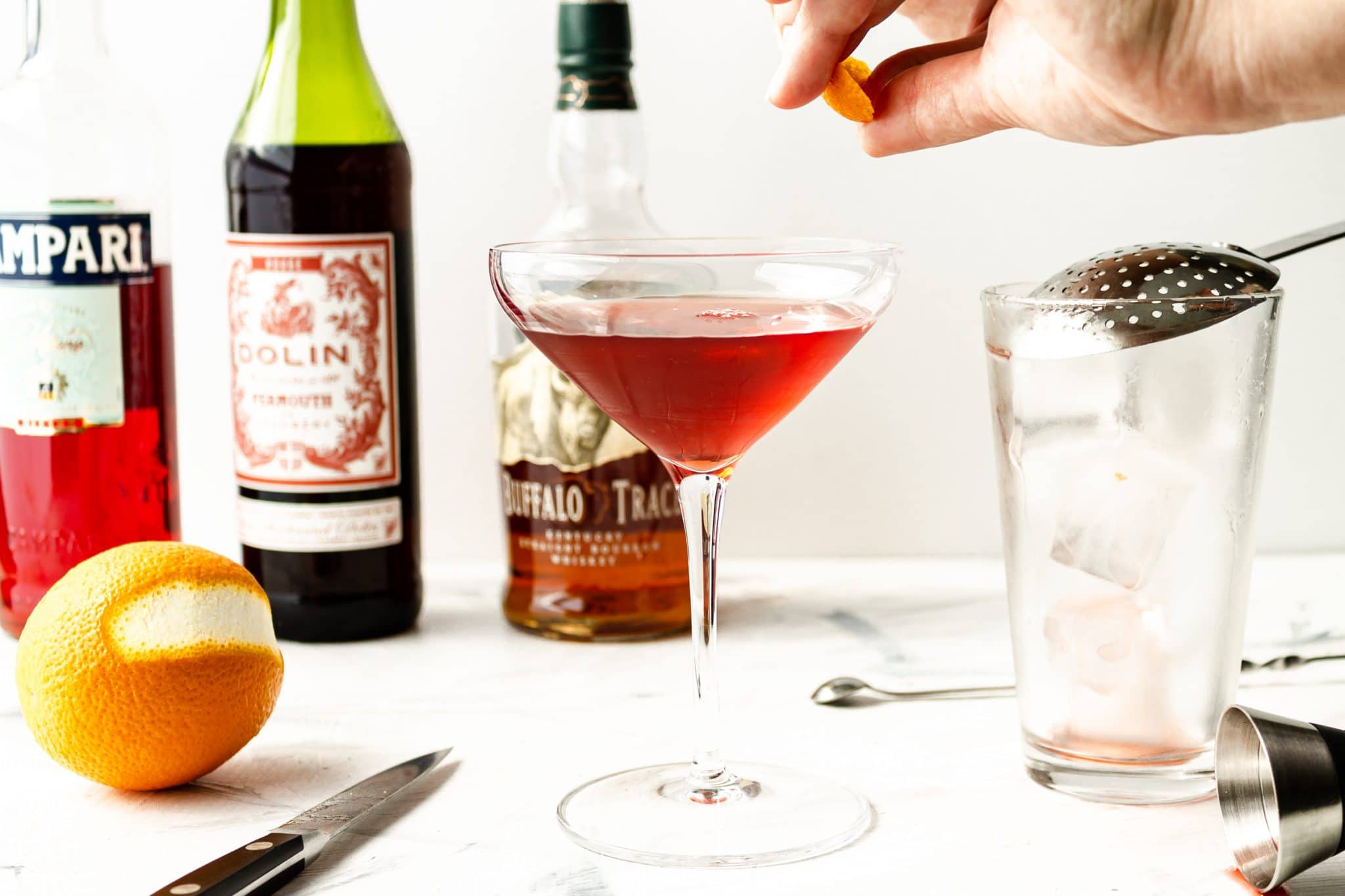 Boulevardier Cocktail Recipe - Pinch and Swirl