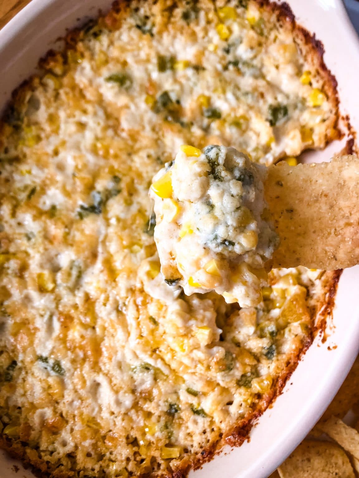 Easy Hot Corn Dip Recipe the EasyCheesy Game Day App you NEED!