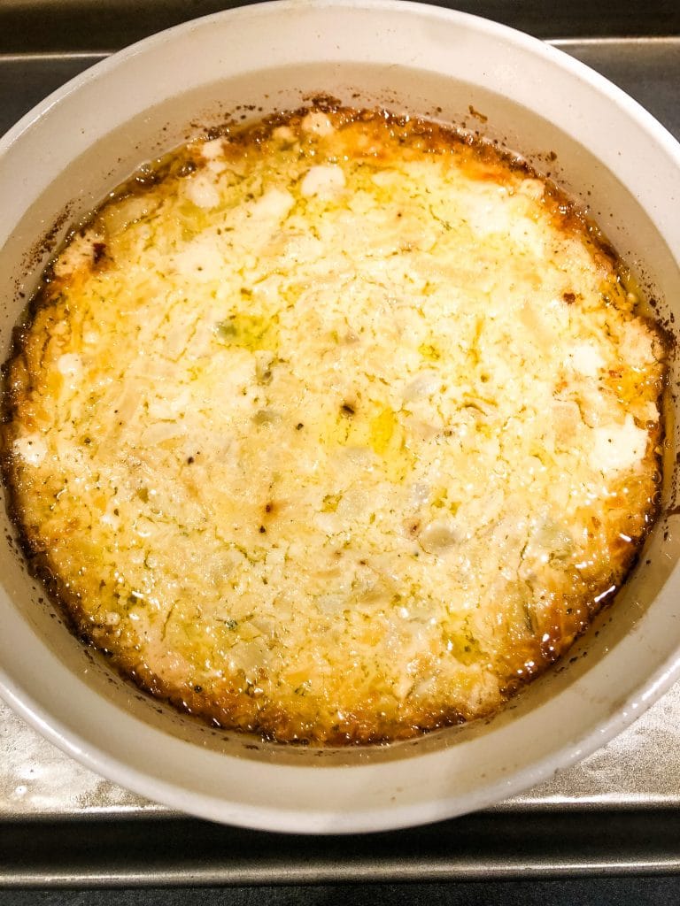 Baked Onion Artichoke Dip