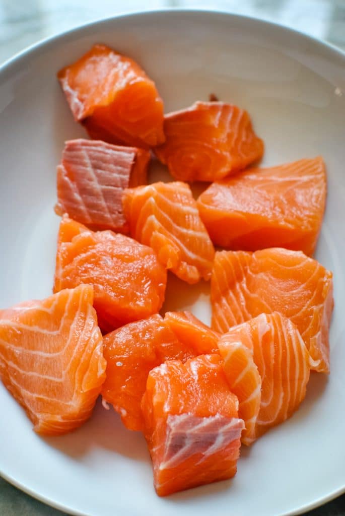 raw salmon