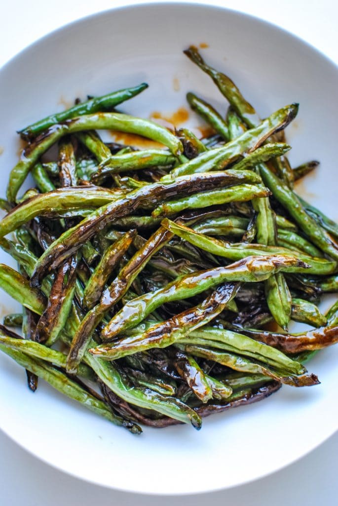 sweet and spicy green beans