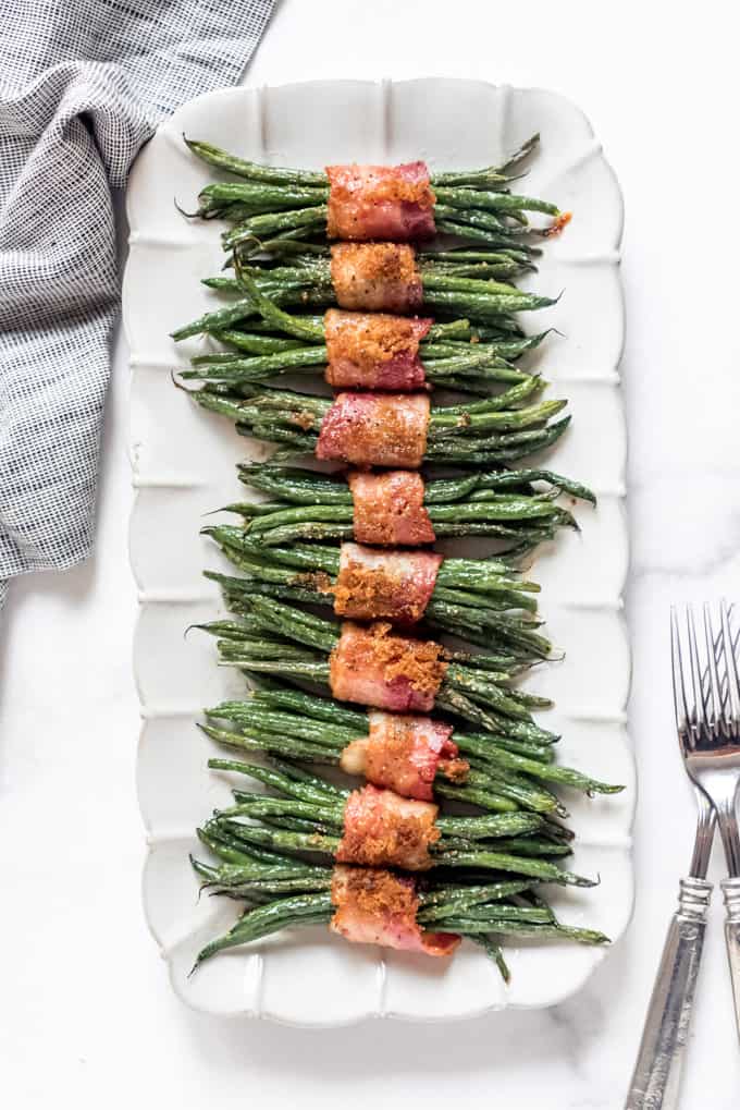 Bacon Wrapped Green Bean Bundles