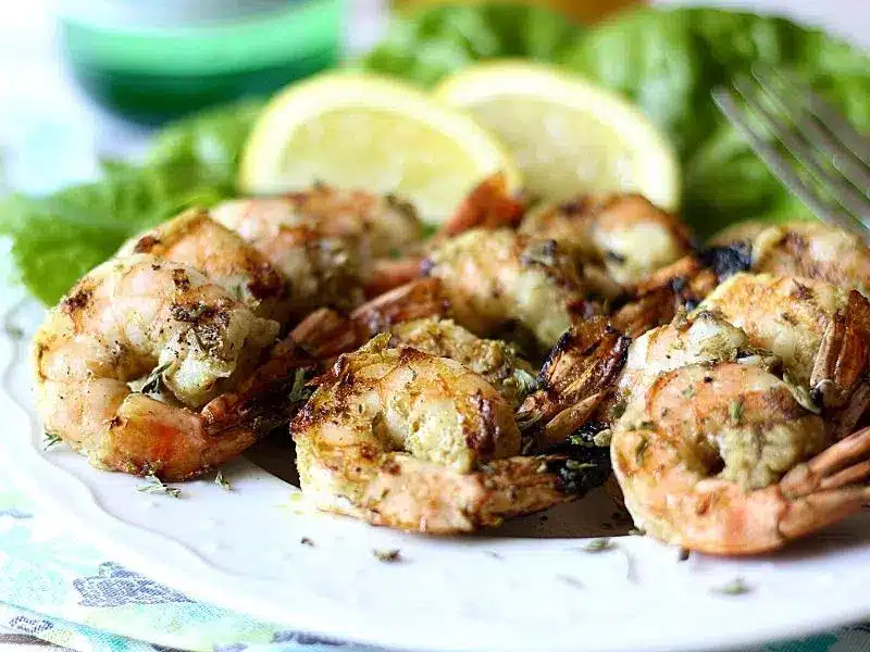 keto pesto shrimp