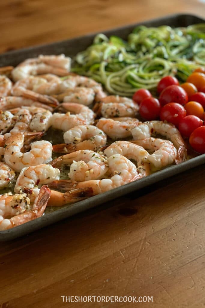 sheet pan supper keto shrimp