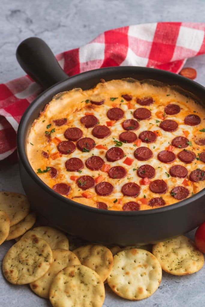 pizza dip for a hearty appetizer