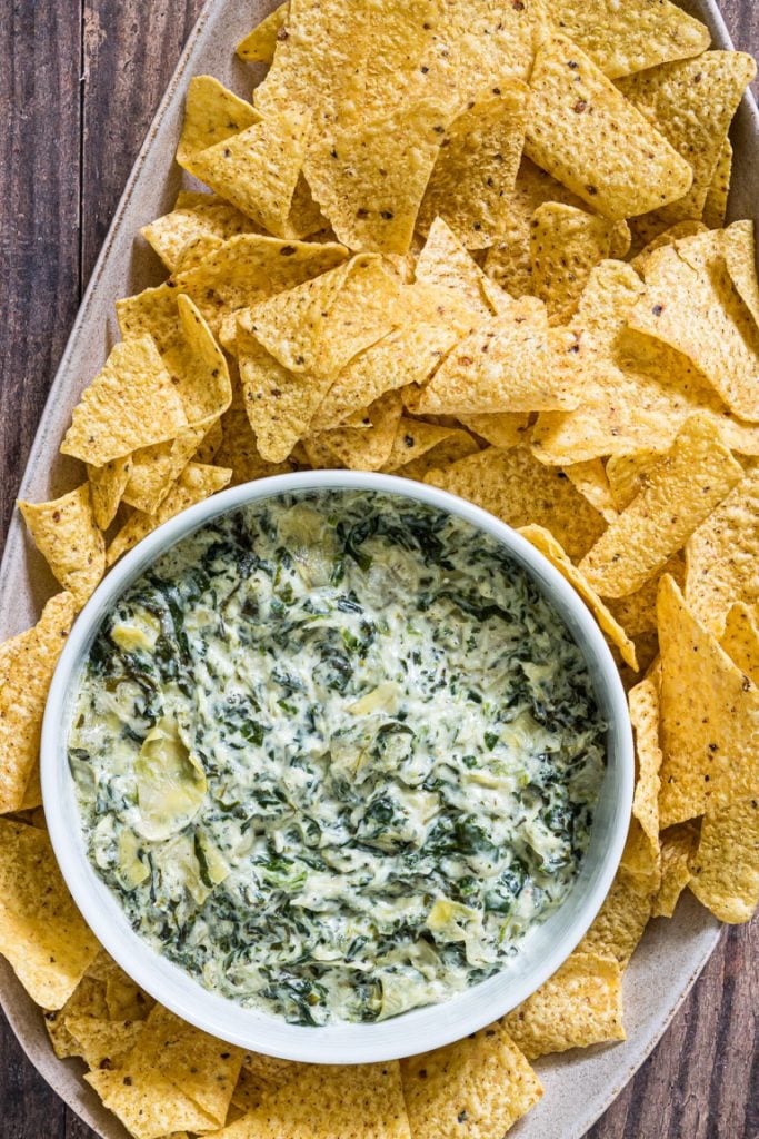 hot spinach and artichoke dip