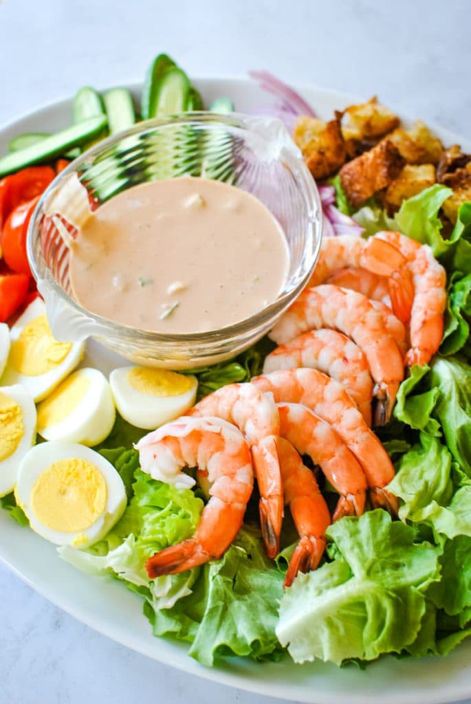 california shrimp louie salad