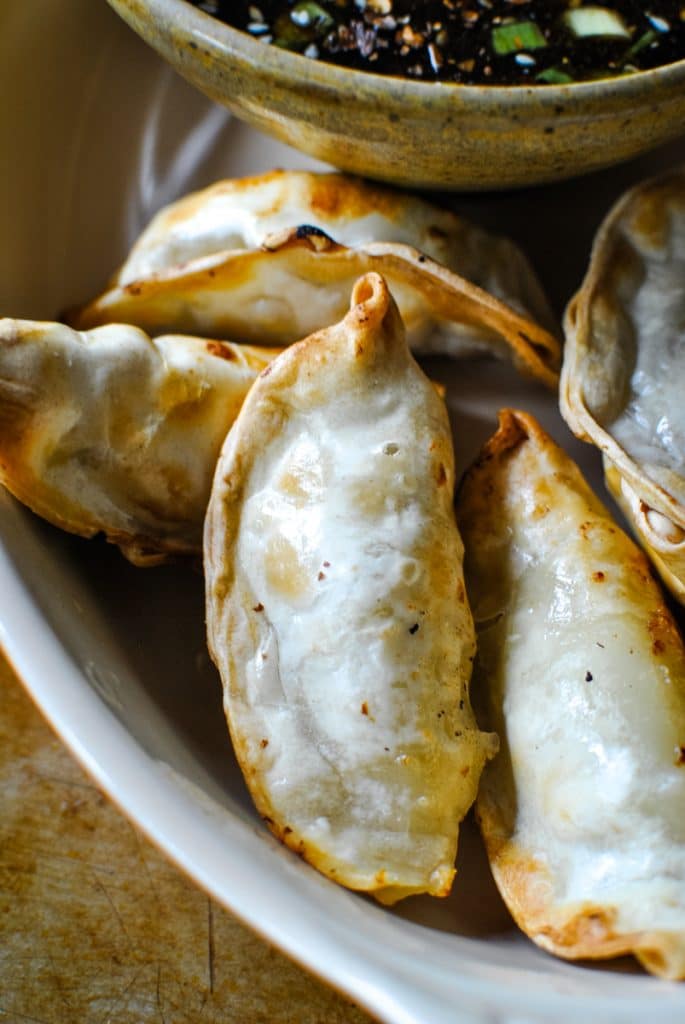 frozen dumplings made in the air fryer
