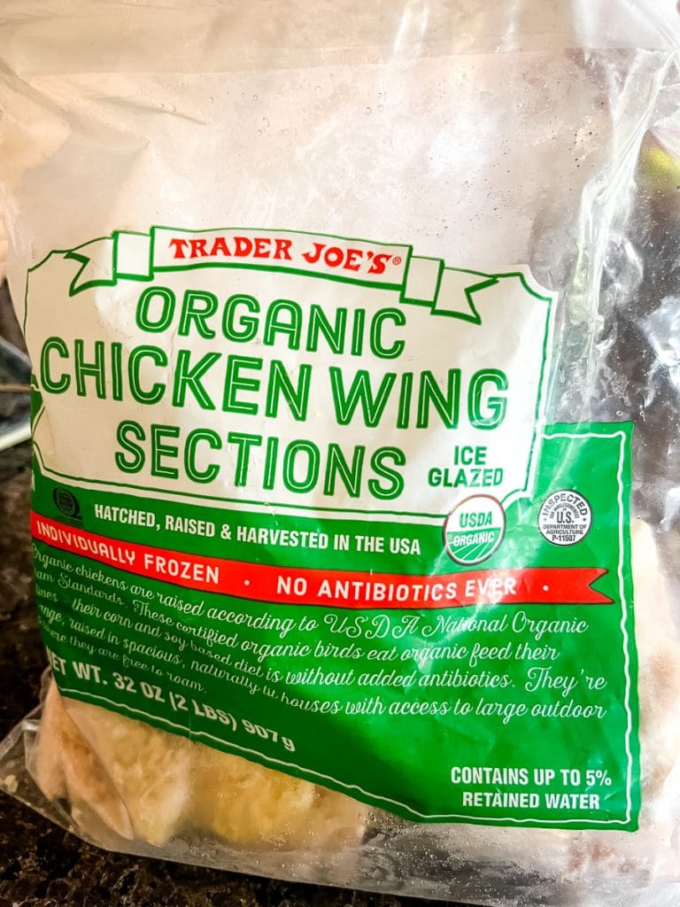 organic frozen chicken wings from trader joes