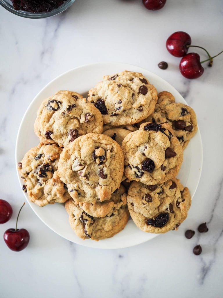 cherry chocolate chip cookies